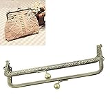 Housweety 3PCs Metal Purse Bag Frame Kiss Clasp Lock Bronze Tone 15.5cmx7cm