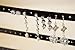 Mango Steam Harp Stud Earring Jewelry Organizer, Display Stand, Storage, Gift (Black/Large)