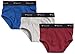 Sportoli Boys 3 Pack 100% Cotton Tagless White and Assorted Colors Briefs