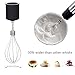 Immersion Blender LINKChef Hand Blender Stick Mixer Food Processor, Egg Whisk, Robust Stainless Steel, 3 in 1 500W 20 speeds Silver / Black (HB-2140T) - 3 Years Warranty