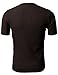 H2H Mens Basic Henley T-Shirts with Short Sleeve Brown US M/Asia L (JDSK31)