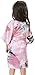 Yidarton Girls Peacock Satin Kimono Robe Fashion Bathrobe Nightgown