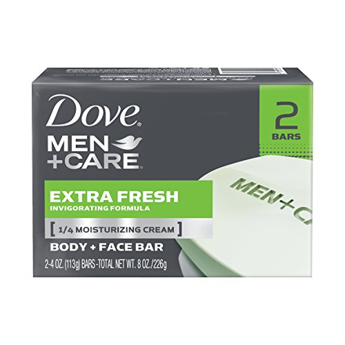 Dove Men+Care Body and Face Bar, Extra Fresh 4 oz, 2 Bar