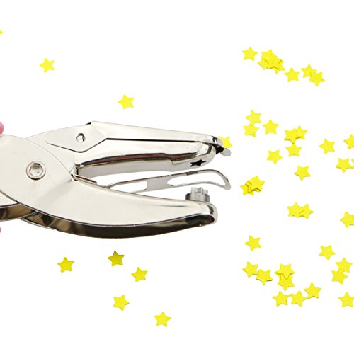 Single Hole Punch Paper Puncher with Pink Gripï¼ˆStarï¼‰