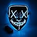 MeiGuiSha LED Halloween Light Up Purge Mask Women,Halloween Scary Cosplay Purge Mask LED for Festival Padrties
