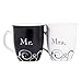 Dicksons Mr. and Mrs. Poem Black and White 16 Oz. Ceramic Stoneware Mug Set of 2