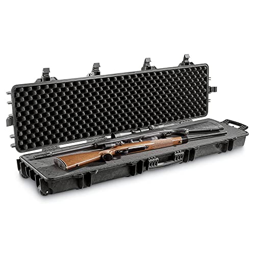 HQ ISSUE Double Hard Gun Case with Foam for Rifles and Shotguns