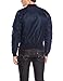 Alpha Industries MA-1 Slim Fit Bomber Flight Jacket - Fighter Pilot Flight Jacket - Replica Blue, S
