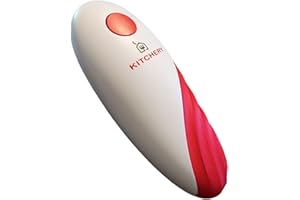 KITCHERY Electric Can Opener. Amazing one Touch Automatic can Opener. No Sharp Edges, no Touch for The can��s Content. Battery