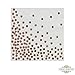 Ideal Parties Rose Gold Dot Disposable Paper Plates Napkins and Cups! Foil Design 50 Dinner Dessert Plates 50 Napkins and 50 Cups! for Bridal Baby Shower Wedding Anniversary Engagement Birthday!