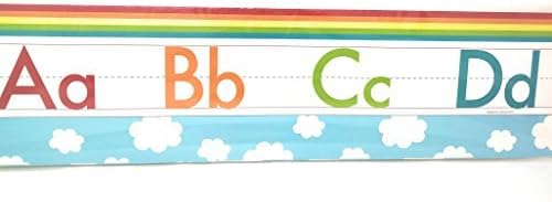 Back To School Teaching Tree Manuscript Alphabet Bulletin Board Set Creative Strips School Office Resources Scholastic Teacher TeacherS Bulletin Trim Wall Border Decal Classroom Decoration Set Z