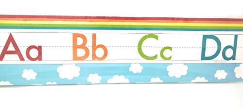 Back To School Teaching Tree Manuscript Alphabet Bulletin Board Set Creative Strips School Office Resources Scholastic Teacher TeacherS Bulletin Trim Wall Border Decal Classroom Decoration Set Z