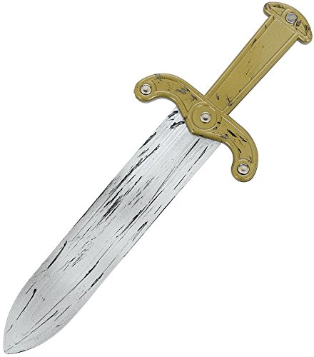 Gracious Gods and Goddess Roman Dagger Party Favour, Bronze and Silver, Plastic , 14 3/4"