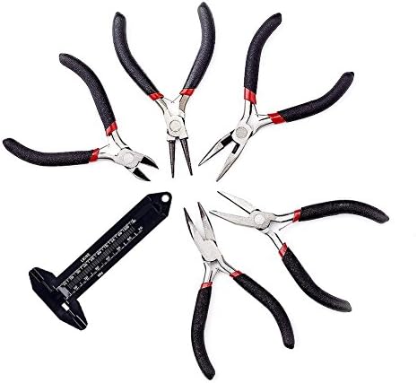 Professional Jewelry Tool Pliers Vernier Callipers Kit Set Side-Cutting Pliers Cutter for Jewelry Making Crafting Repairing