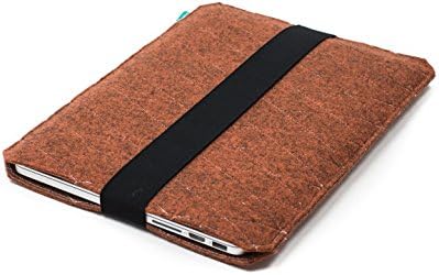 Orange felt Macbook Pro sleeve - VEGAN FRIENDLY, MacBook Pro felt case, custom laptop case, Surface Pro 4 Sleeve, 13" Macbook Air, 13" Macbook Pro Retina, 11" MacBook Air