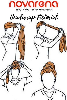 5 Colors+Novarena+Stretch+African+Headwrap