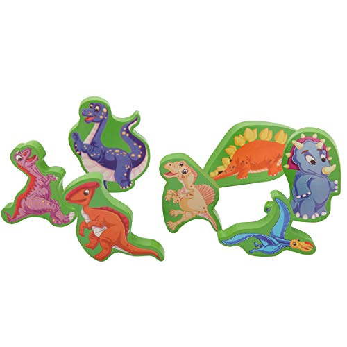 KIDS TOYLAND Wooden Animal Puzzles for Toddlers, Educational Toys with Lovely Farm and Ocean Animals, Dinosaur Puzzles, Toddler Puzzles Set for 1 2 3 Year Old Boys and Girls Birthday