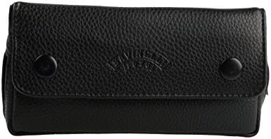 Eline Double buckle leather pipe pouch for 2 tobacco pipe