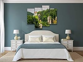 4 Panel Canvas Pictures Castle On The Hill In Ojcow National Park Poland Pieskowa Skala Home Decor Gifts Canvas Wall Art For Your Living Room Buy Online At Best Price In Uae