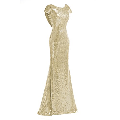 Honey Qiaosparkly Sequin Bridesmaid Dresses Long Mermiad Short Sleeves  Formal | Desertcart Gambia