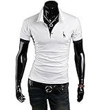Fashion Men's Stylish Slim Fit Short Sleeve Casual Polo Shirts T-shirt