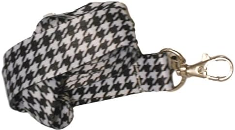 BTC LANYARDS Black Houndstooth ID Badge Holder Neck Lanyard