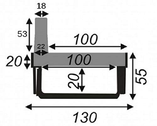 Bielbet Schlitzrinne 21,33€/m Entwässerungsrinne Flachrinne KG Rohr Hofablauf (3m Set, schwarz) – Bild 3