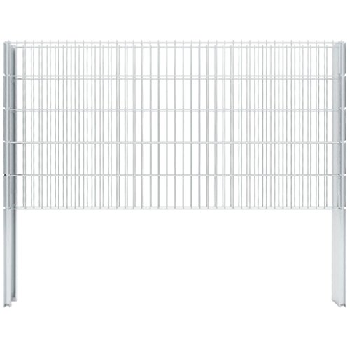 vidaXL Gabionen Doppelstabmattenzaun 2008x1030mm 8m Gittermattenzaun Gartenzaun – Bild 7