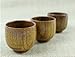 Moyishi Top-Grade Natural Solid Wood Wooden Tea Cup Wine Mug 50ml, Set of 4