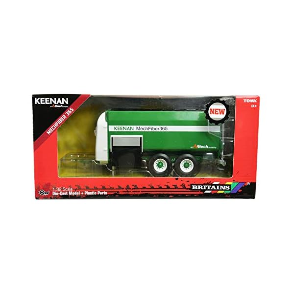 Keenan Futtermischwagen 365, Britains originalgetreuer Modell Spielzeug Mischwagen mit drehbarer Mischwalze im Maßstab 1… – Bild 7