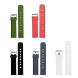 Lamshaw Smartwatch Band for Michael Kors Access Sofie, Quick Release Classic Silicone Replacement Band for MK Access Sofie Smartwatch (5 pack)
