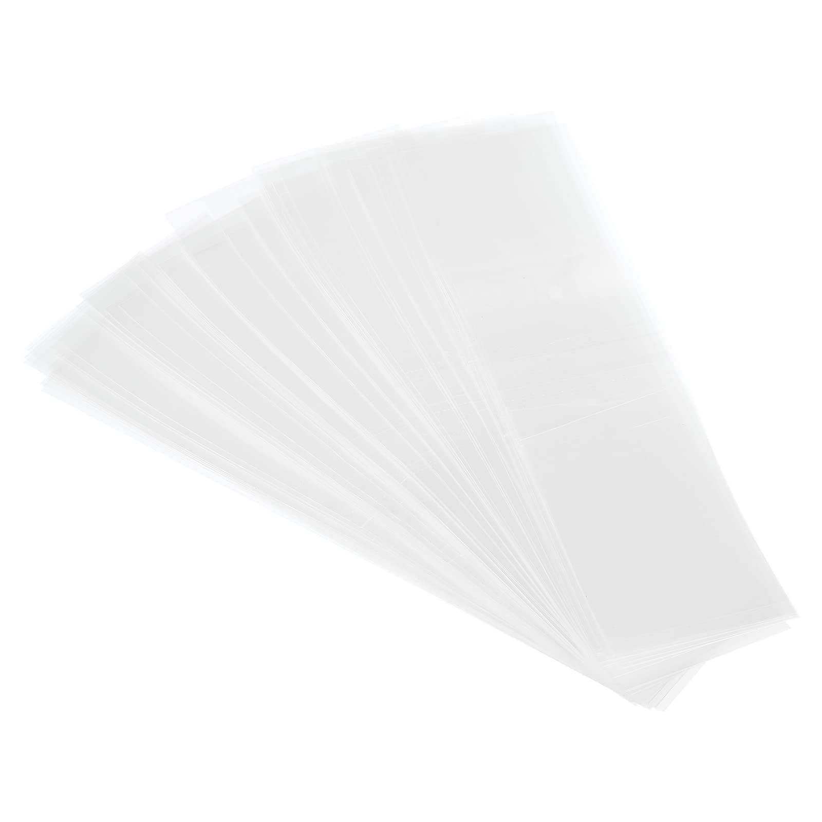 PATIKIL 140x35mm Perforated Shrink Bands, 400 Pack PVC Heat Shrink Wrap Band Fits Cap Diameter 3.39 to 3.46 Inch for Jars Cans, Clear