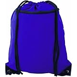 Bags for LessTM Deluxe Drawstring Backpack Tote Bag, Purple