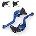Short Adjustable Brake Clutch Levers -Adjustable CNC Brake and Clutch Levers for Yamaha XT660 XT660R XT660 X 2004-2013,Warrior YFM350 2002-2004,Raptor YFM660 2001-2004 Motorcycle Aluminumthumb 2