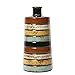 Hosley 10.25 Inch High Multi Colored Ceramic Bottle Vase. Ideal Gift for Wedding Home Floral Arrangements Spa Aromatherapy Votive Candle Garden Settings NTIOOP1 O9