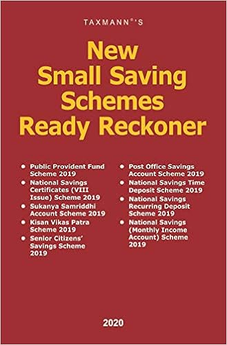 Taxmann's New Small Saving Schemes Ready Reckoner (2020 Edition)