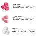 18pcs Tissue Paper Flowers - Pink Party Decorations - Tissue Paper Pom Poms For Baby Shower, Wedding, Birthday - Paper Pom Pom Set