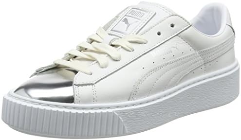puma platform metallic silver
