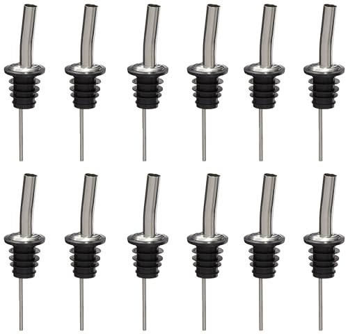 Photo 1 of Thunder Group PLPR503S Liquor Pourer, Extra Fast Flow, with Speed Jet, fits Standard 750ml Liquor Bottle, Stainless Steel (12 Each per Pack), Sold in A CASE of 144 EACH/12 Packs PER CASE