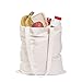 Canvas Craft Tote Bags (3 Pack) for Crafts, Gift Bags, Wedding Favors Bags, Welcome Bags, Goody Bags, Lunch Bags and More! (15x13 Inches)