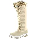 Womens Lace Up Rubber Sole Knee High Winter Snow Rain Shoe Boots - 10 - BLN41 YC0091