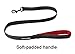 EXPAWLORER Double Dog Leash with Dual Padded Handle, No-Tangle Multi-Function Two Dog Leash for Traffic Safety Control, Reflective Tape and Bungees Included