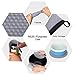 Aibrisk Silicone Oven Mitts and Pot Holders,4PCS Thicken Heat Resistant Flexible Non-Slip Surface Cooking Gloves and Potholders Trivet Mats for Safe Oven BBQ Kitchen Counter Hot Dishes or Pans（Gray）