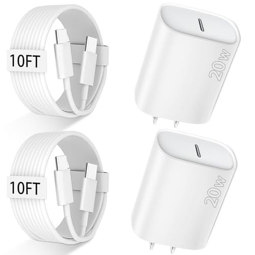 Phone Charger[MFi Certified] 20W PD Phone Charger USB C Plug with 6FT Fast Charging Cable Compatible for Phone14/13/12/11 Pro/Pro Max/Plus