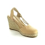 C Label Rollin-5 Womens Espadrille Elastic Sling Back Wedge Sandals