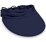 Wallaroo Women's Aqua Sun Visor - Quick-Drying Lightweight Sun Hat, Navy