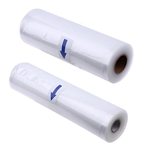 Vacuum Sealer Rolls, Large 5.9"x196.8" and 7.87"x196.8" Sous Vide Bags, Commercial Grade Plastic, Food Vac Storage & Seal, BPA-Free, Microwave & Freezer Safe