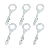 F FIERCE CYCLE 3 Pairs 18mm Silver Tone Motorcycle