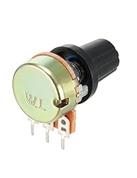 uxcell   Potenciómetro giratorio de película de carbono con pomo