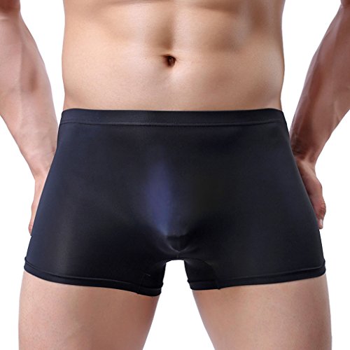 Winday Men Briefs Breathable Ice Silk Boxer Bikinis and Briefs N05